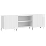 vidaXL Meuble TV Blanc brillant 150 x 31 x 52 cm Bois d'ingénierie
