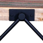 vidaXL Table basse avec pieds en V Bois de teck recyclé