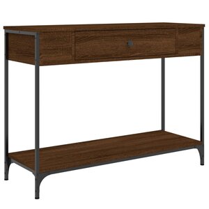vidaXL Table console chêne marron 100x34 5x75 cm bois d'ingénierie