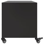 vidaXL Meuble TV noir 68x39x43 5 cm acier