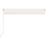 Vidaxl auvent manuel rétractable 450x350 cm crème