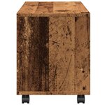 vidaXL Armoire à roulettes vieux bois 72x33x42 5 cm bois d'ingénierie