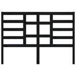 vidaXL Tête de lit Noir 156x4x104 cm Bois massif de pin