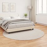 vidaXL Tapis en Fourrure Synthétique de Lapin Olite Beige Ø 200 cm
