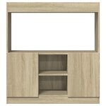 vidaXL Buffet haut chêne sonoma 92x33x100 cm bois d'ingénierie