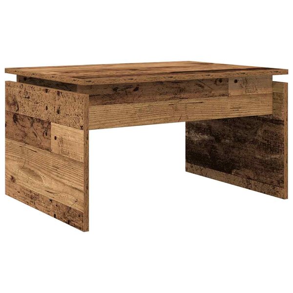 vidaXL Table basse vieux bois 68x50x38 cm bois d'ingénierie