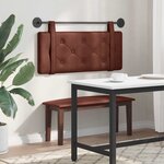 vidaXL Tête de lit suspendue Brun Brillant PU antique