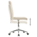 Vidaxl chaises à manger lot de 4 crème tissu