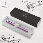 PARKER VECTOR XL Stylo plume  laque lilas métallisée sur laiton  plume moyenne  encre bleue  Coffret cadeau