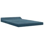 vidaXL Canapé-lit pliable Bleu 120 x 60 x 49 cm Tissu