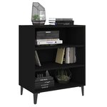 vidaXL Buffet noir 57x35x70 cm bois d’ingénierie