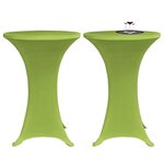 vidaXL Housses de table extensible 4 Pièces 80 cm Vert