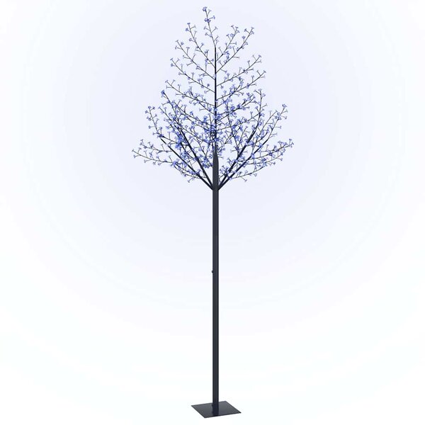 vidaXL Sapin de Noël 600 LED bleues Cerisier en fleurs 300 cm