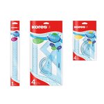 Kit de géometrie GEO15  4 pièces  assorti KORES