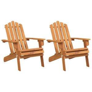 vidaXL Chaises Adirondack de jardin lot de 2 Bois massif d'acacia