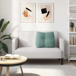 vidaXL Coussin de Dos Vert Mer 60 x 24 x 50 cm Velours