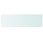 vidaXL Panneau pour étagère Verre transparent 100 x 30 cm