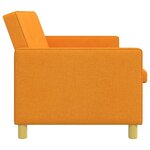 vidaXL Canapé-lit escamotable Jaune foncé Tissu