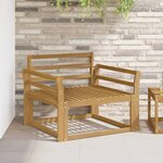 vidaXL Sofa de milieu extérieur Bois d'Acacia Massif Blanc