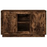vidaXL Buffet chêne fumé 102x35x60 cm bois d'ingénierie