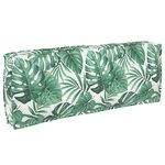 vidaXL Coussin pour dossier de palette Floral Motif de feuille