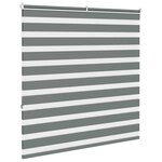vidaXL Store zèbre gris foncé largeur du tissu 145 9 cm polyester