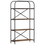 vidaXL Étagère Chêne fumé 80 x 30 x 146 cm Bois d'ingénierie