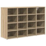 vidaXL Cabinet à chaussures avec étagère Chêne sonoma 103 x 30 x 67 cm