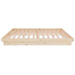 vidaXL Cadre de lit sans matelas bois massif 140x190 cm