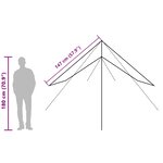 vidaXL Bâche de camping bleu 400x294 cm imperméable