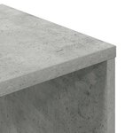 vidaXL Bibliothèque gris béton 34x31x112 cm bois d'ingénierie