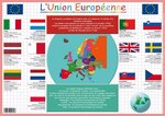 Sous-main et Set de table éducatif 30x42 Plastifié, effaçable 'l'Union Européenne' ARIS EDITIONS