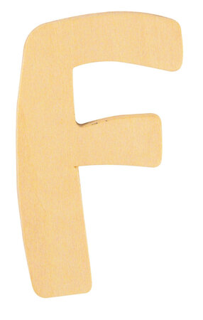 Alphabet en bois 6 cm Lettre F