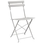 vidaXL Ensemble bistro pliant 3 Pièces Beige Acier