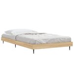 vidaXL Cadre de lit sans matelas chêne sonoma 90x190 cm