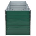 vidaXL Lit surélevé de jardin Acier galvanisé 240x80x77 cm Vert