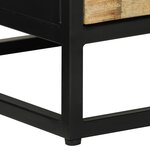 vidaXL Buffet avec 2 portes 55x35x75 cm bois massif manguier et fer