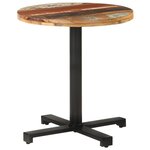 vidaXL Table de bistro Ronde Ø70x75 cm Bois de récupération massif