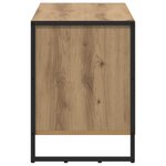 vidaXL Meuble TV Chêne artisan 100 x 36 x 49 5 cm Bois d'ingénierie