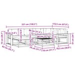 vidaXL Ensemble de canapés d'extérieur 7 Pièces Blanc et Beige