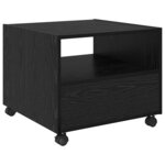 vidaXL Table basse Chêne noir 55 x 55 x 45 cm Bois d'ingénierie