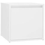 vidaXL Ensemble de meubles de couloir Blanc Bois d'ingénierie
