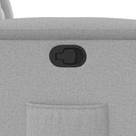 vidaXL Fauteuil inclinable gris nuage tissu