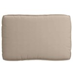 vidaXL Coussin pour assise de palette Taupe 120 x 80 x 12 cm