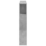 vidaXL Tête de lit à LED gris béton 120x18 5x103 5cm bois d'ingénierie