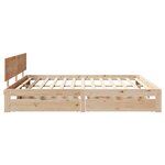 vidaXL Cadre de lit avec tiroirs sans matelas 200x200 cm