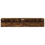 vidaXL Meubles TV muraux 2 Pièces chêne fumé 80x30x30cm bois d'ingénierie