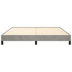vidaXL Cadre de lit Gris clair 160x200 cm Velours