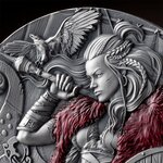 FREYDIS EIRIKSDOTTIR Le chemin du Valhalla Pièce 2 Once Argent 2000 Francs Cameroun 2024