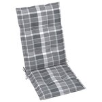 Vidaxl chaises pliables de jardin 3 pièces avec coussins bois d'acacia
